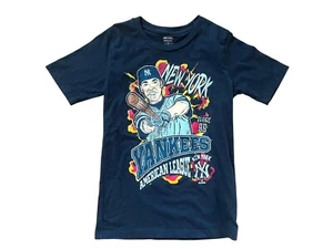 AARON JUDGE #99 Blue Cotton NEW YORK NY YANKEES T-SHIRT Kid Baseball Fan YOUTH M - Picture 1 of 4
