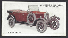 LAMBERT & BUTLER - MOTOR CARS, 3RD - #50 WOLSELEY