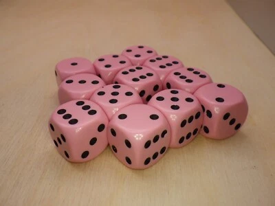 Bloque de dados Chessex rosa pastel 16 mm 12D6 - RPG juegos de mesa fichas suministro de herramientas Foto 1 de 4
