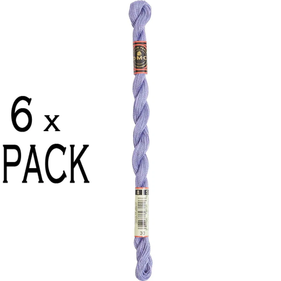 6x DMC Perlgarn Stärke 8, 25 m, 115AR/8-30, VPE - Bild 1 von 1