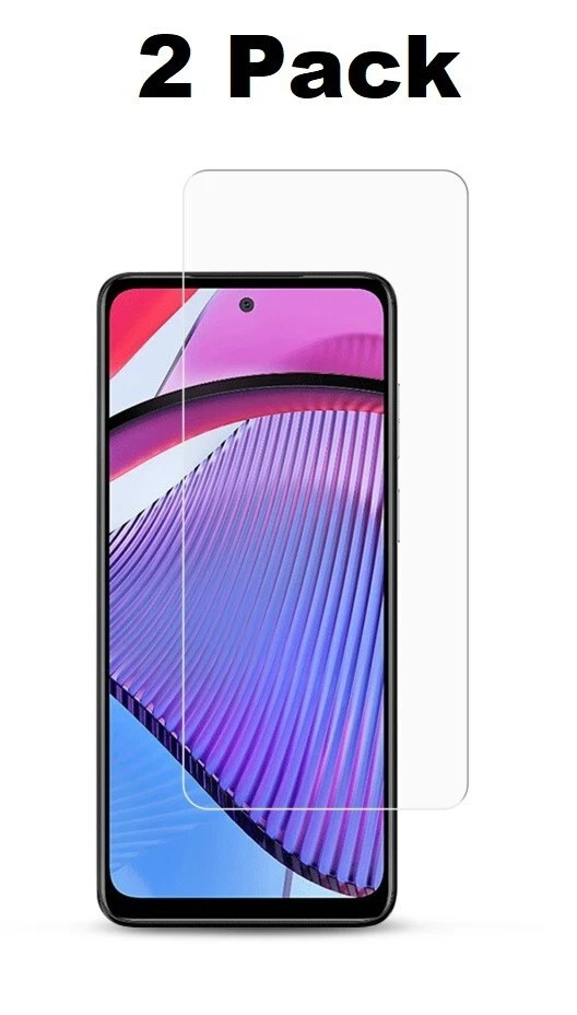 2 Pack Tempered Glass Protector Bubble Free Compatible for Moto G Power 2023 - Image 1 of 1