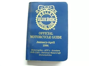 Kelley Blue Book 1994 KBB guía oficial de motocicletas enero - abril 94 scooters - Imagen 1 de 6