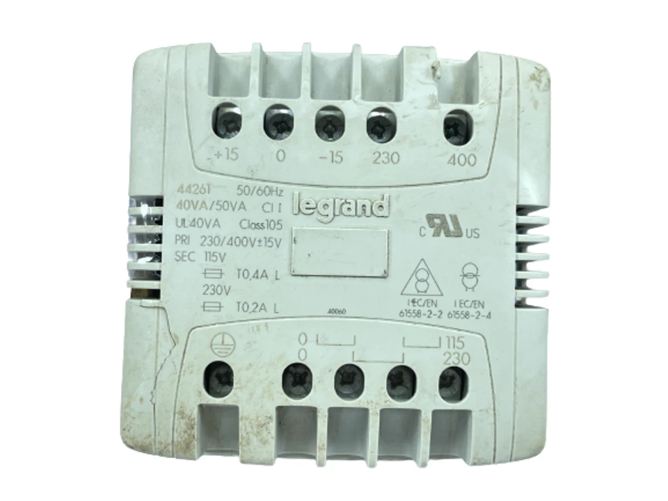 Legrand 44261 Circuit Isolation Transformer 230/400V 115/230V 40VA/50VA 1 Phase - Image 1 of 4