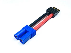 ✅ 1x Adapter EC5 Stecker Female auf TRX Stecker Lipo Akku 12AWG Kabel Lipo Akku - Bild 1 von 11