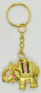 Lover Doll Pattern Keyring Elephant Gold Animal Scotch Sewing Charm Decor - Picture 1 of 4