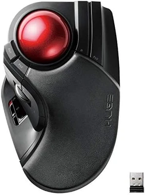 ELECOM mouse wireless (receiver included) trackball large ball  Wireless 2.4GHz - Image 1 of 4