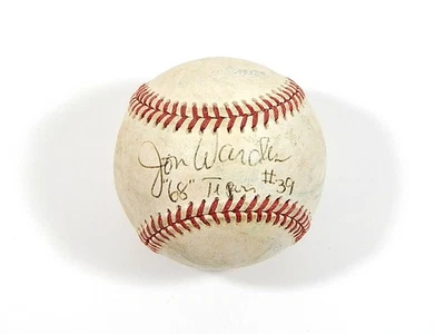 Jon Warden "68 Tigers" Signed Baseball Autograph Auto - Image 1 of 2