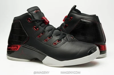 AIR JORDAN 17 XVII RETRO USADO TALLA 8.5 CHICAGO BULLS NEGRO GIMNASIO ROJO 832816 001 Foto 1 de 4