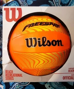(Ee) Wilson Freestyle Volleyball Beach Freizeit Serie orange offizielle Größe. - Bild 1 von 3