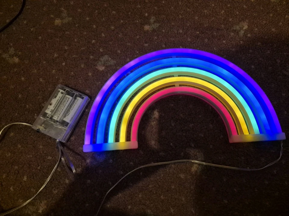 LED rainbow light, battery and USB operated - Image 1 of 1