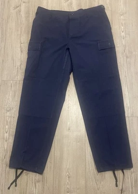 Pantalones de combate tácticos para hombre talla L/L azul marino carga pierna recta 36 X 32 azul Foto 1 de 4
