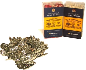 2 Schachteln 30 JULGRANSLJUS Schweden Glockenspiel Kerzen mit silbernen Metall X-Mas Baum Clips - Bild 1 von 5