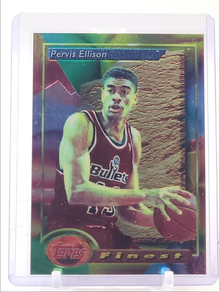 PERVIS ELLISON 1993 TOPPS FINEST MOMENT BASKETBALL REFRACTOR Q3387 - Image 1 of 2