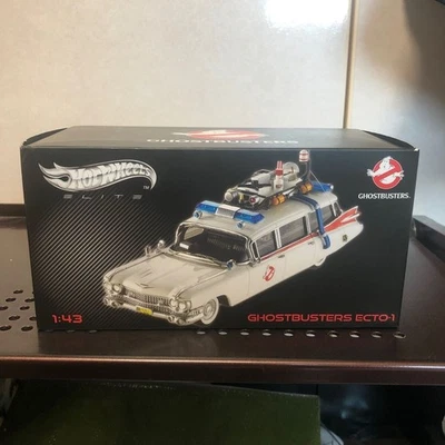 Hot Wheels Elite Ghostbusters Ecto-1 1:43 Scale Diecast Vehicle Movie Car Japan - Image 1 of 4