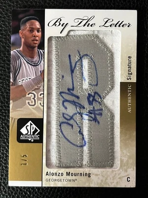 Autógrafo Alonzo Mourning Georgetown 2011-12 SP auténtico por carta 1/5 Foto 1 de 2