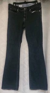 Pantalones de mezclilla para mujer Gap 1969 talla 30/10L curvilíneos bootcut lavado oscuro T20 - Imagen 1 de 7