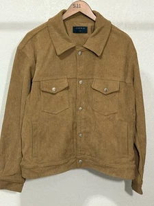 Richie Le Brown Corduroy Overshirt Jacket M RLC Los Angeles - Picture 1 of 6