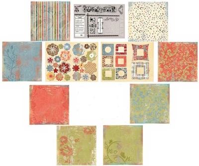 Daisy D's BEACON HILL COLLECTION 12x12 papeles, marcos, flores en capas, frotar Foto 1 de 4