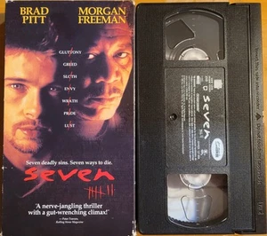 1996 New Line Cinema VHS: Seven (Brad Pitt, Morgan Freeman) - Picture 1 of 5