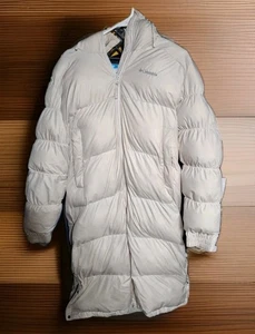 Columbia Jacket Womens Large Beige Hooded Omni-Heat Insulated Full Zip Coat - J3 - Picture 1 of 5
