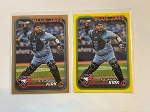 2024 Topps Serie 2 Alejandro Kirk Lot x1 Gold /2024 x1 Yellow Blue Jays - Bild 1 von 2