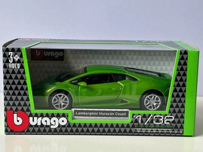 Lamborghini Huracan Coupe Italian Car Model Green Toy Diecast 1:32 Scale Bburago - Image 1 of 4