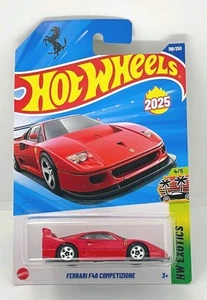 HOT WHEELS 2025 Case K FERRARI F40 COMPETIZIONE Nuovo LUNGO Card Free Protector - Foto 1 di 8