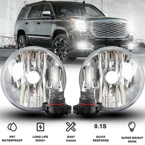 Faros antiniebla de lente transparente para 07-14 Suburban/Tahoe 1500 15-19 Silverado/Sierra - Imagen 1 de 16