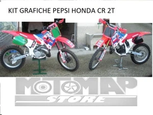 KIT ADESIVI GRAFICHE HONDA CR 125 250 500 PEPSI 5 DECIMI TABELLE PERSONALIZZATE - Foto 1 di 1