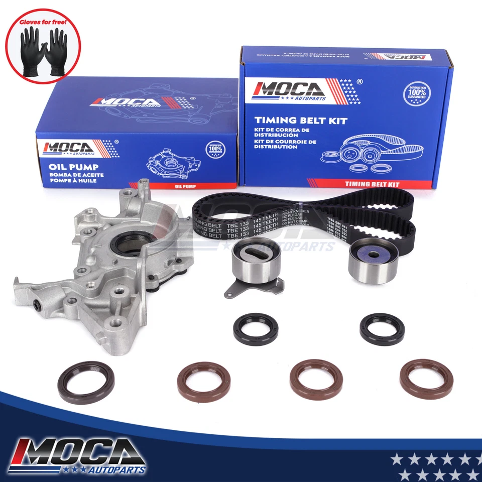Timing Belt Kit Oil Pump for Ford Escort Mazda Miata MX3 Protege Mercury 1.6 1.8 - Image 1 of 4