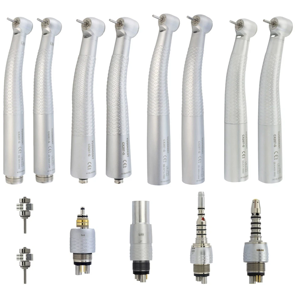 COXO Dental Fiber Optic Handpiece High Speed Turbine For Kavo NSK Sirona Coupler - Image 1 of 4