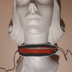 GARGANTILLA Tribal Bordada Pastunistán Afganistán Kabul 798u8 - Imagen 1 de 3