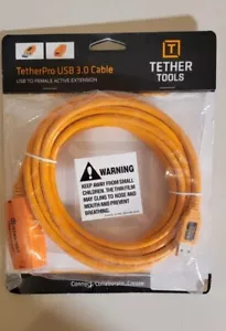 Tether Tools TetherPro USB 3.0 to USB Female Active Extension (16'/ Orange) - Picture 1 of 4