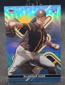 2022 Topps Finest Sky Blue #ed /300 - McKenzie Gore RC #22 Washington Nationals - Picture 1 of 2