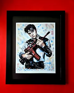 π₯ ALEXANDER DULAC | MY BANKSY ELVIS Hand Signed Authentic Print Ed. of 10 COA - Picture 1 of 5