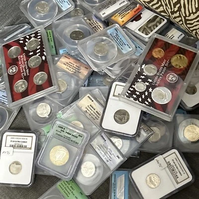 ESTATESALE US GRADED ▶PCGS NGC ANACS ICG USMINT SGS: 3 SLABS WHOLE SALE 1 SILVER - Image 1 of 4