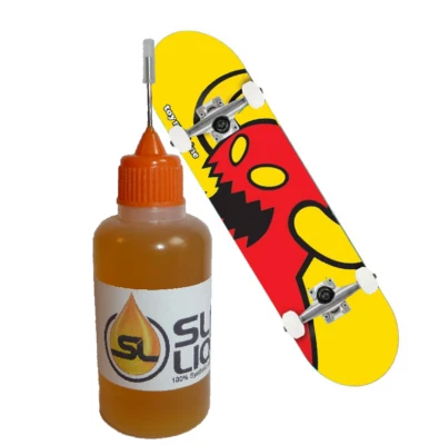 Rodamientos lubricantes líquidos lisos, aceite 100 % sintético para máquina de juguete o cualquier monopatín Foto 1 de 4