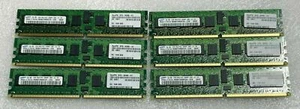 LOT OF 6 - 1GB SUN Samsung 370-6208-01 1Rx4 Reg DDR2 ECC Server Memory RAM - Picture 1 of 4