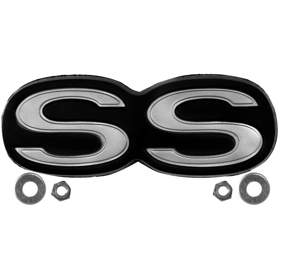 1971~1972 Chevelle El Camino Emblem Rear Bumper SS Grey Letters Dynacorn Foto 1 de 1