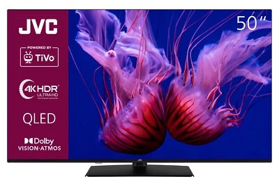 JVC 50 Zoll QLED Fernseher 4K UHD Smart TV HDR Dolby Vision Dolby Atmos