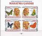 W Burundi 1359V Mahatma Gandhi Imperforated Mini Sheet