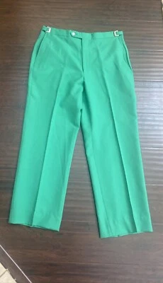 Pantalones holgados de polietileno verde para hombre años 80 de colección John Alexander Golf Disco EE. UU. 38/27,5 Foto 1 de 4