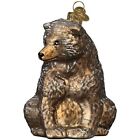 Old World Christmas Glass Blown Ornament, Vintage Bear (With OWC Gift Box)