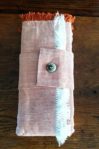 2016 Threshold 100% Cotton Fall Color 4 Piece Orange Napkin Set 20 X 20, NEW - Picture 1 of 4