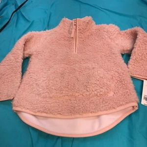 Carter's Baby Girl Fuzzy Jacket - Pink- Size 24 Month $38.00 pullover 1/4 zip - Picture 1 of 4
