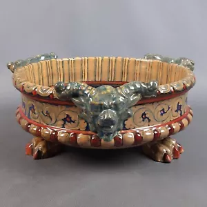 Centrotavola Maiolica Dipinto Ianna Bella Paolo Rubbioli Società Ceramica Umbra - Foto 1 di 18