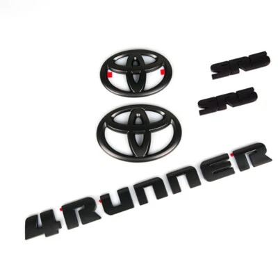For 2010-2024 TOYOTA 4RUNNER BLACKOUT EMBLEM OVERLAY KIT GENUINE OEM SR5 - Image 1 of 4