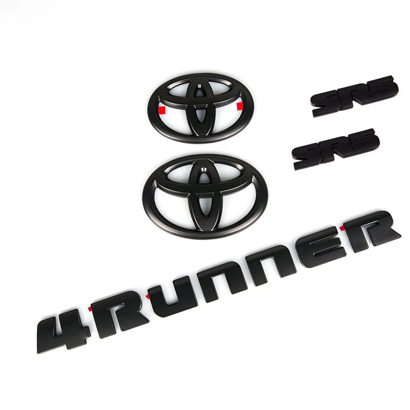 OEM TOYOTA 2010-2016 4runner Black out Overlay Kit for Front and Side Sr5 Badges