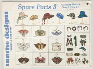 VTG Sunrise Designs Spare Parts 3 Style #197 Accessory Pattern UNCUT Child 8-14 - Picture 1 of 8