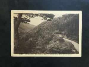 Carte Postale Ancienne 1938 BAS EN BASSET -Paysage sur la Route de Saint-Hilaire - Picture 1 of 2